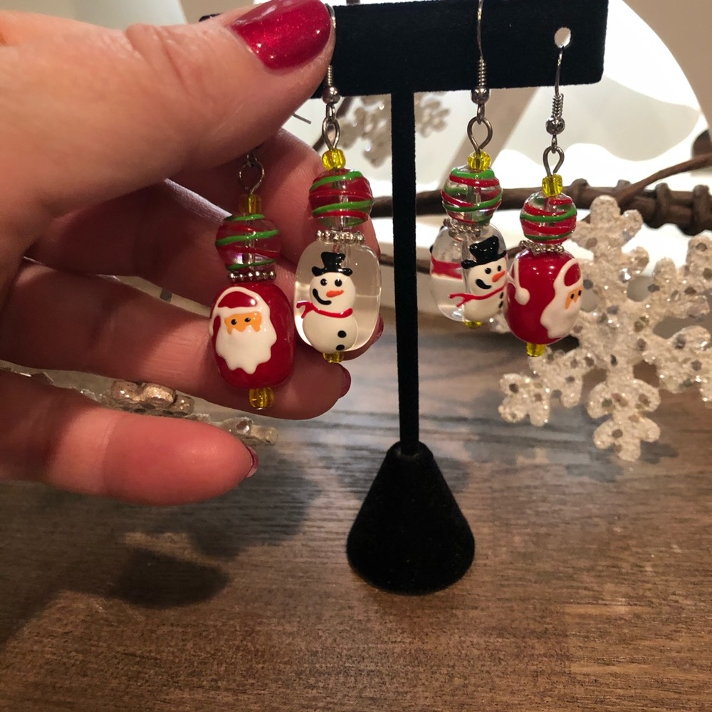🎅🏻🌲2 Pair of Christmas Earrings